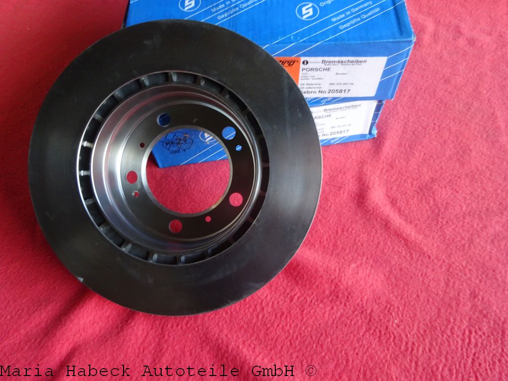 Sebro Bremsscheiben SET  Boxster 2,5 / 2,7 HA 205817C