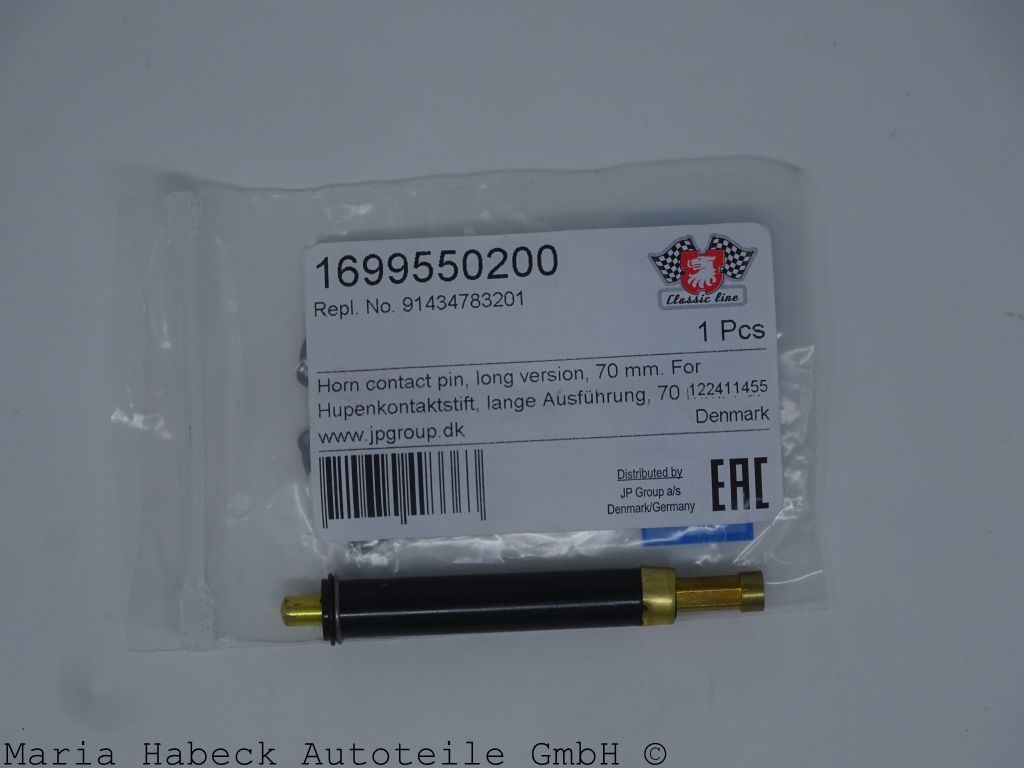 JP  horn contact pin, long, 70 mm, Porsche 911, 912, 914, 91434783201
