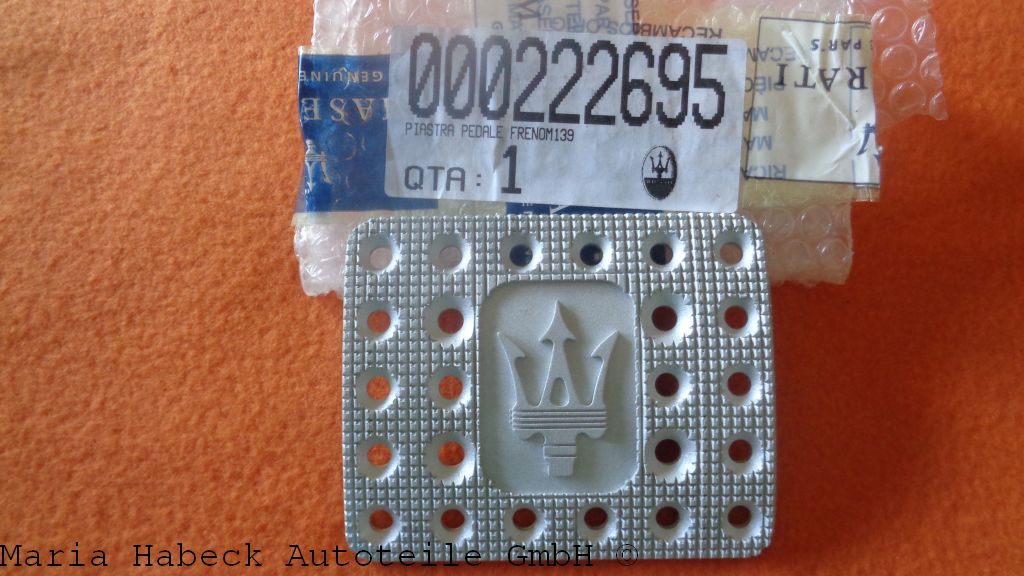 Bremspedal Auflage 222695  passend für Maserati Gran Cabrio Gran Turismo QTP