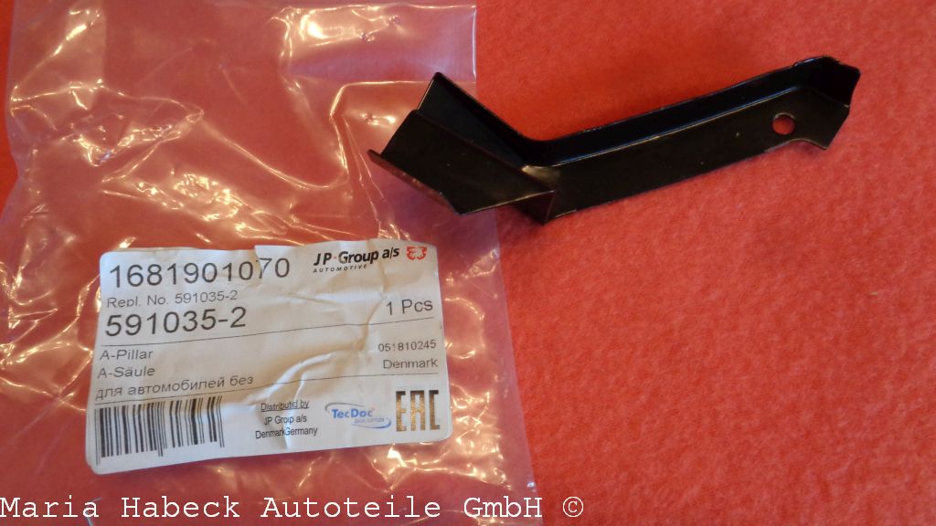 Repair plate for door hinge pillar, left 591035-2 Repair plate for door hinge pillar, left 591035-2