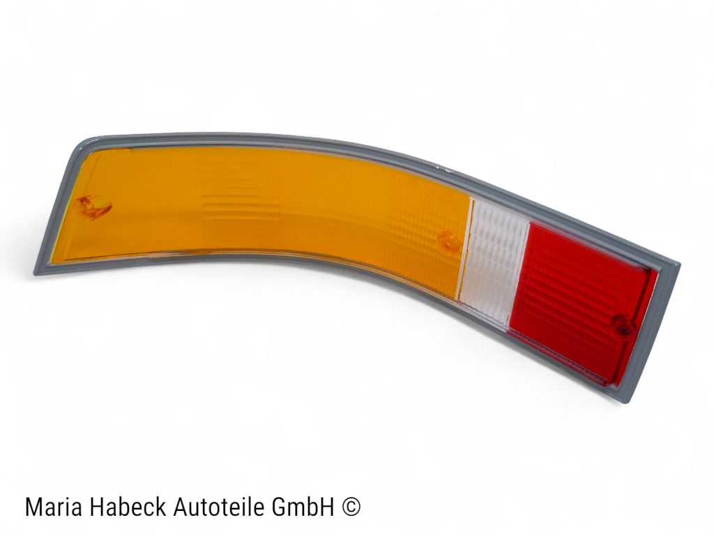 Blinker glass rear right EU chrome w/ screws  Porsche 911 yr 69-89  91163195000