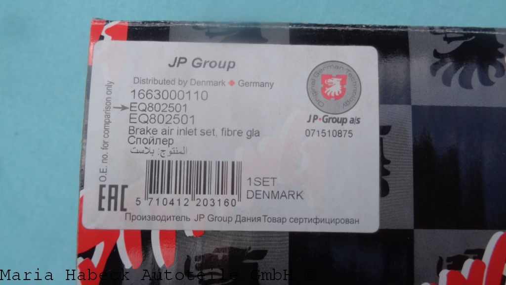 JP air inlet 993 1 hole EQ 802501