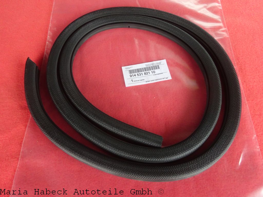 TMP door seal inside left Porsche 914 all years of manufacture 91453182110