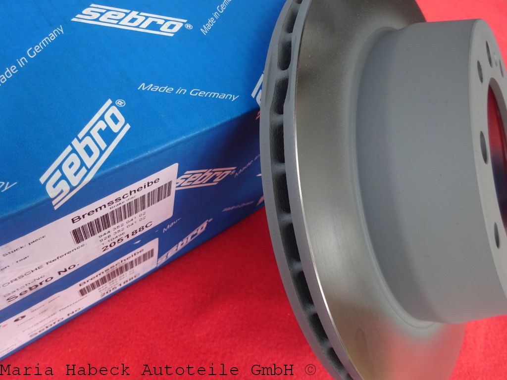Sebro Brake Discs SET 2 Porsche 924S/924GT/944/944S/928 HA 205188C Sebro Brake Discs SET 2 Porsche 924S/924GT/944/944S/928 HA 205188C