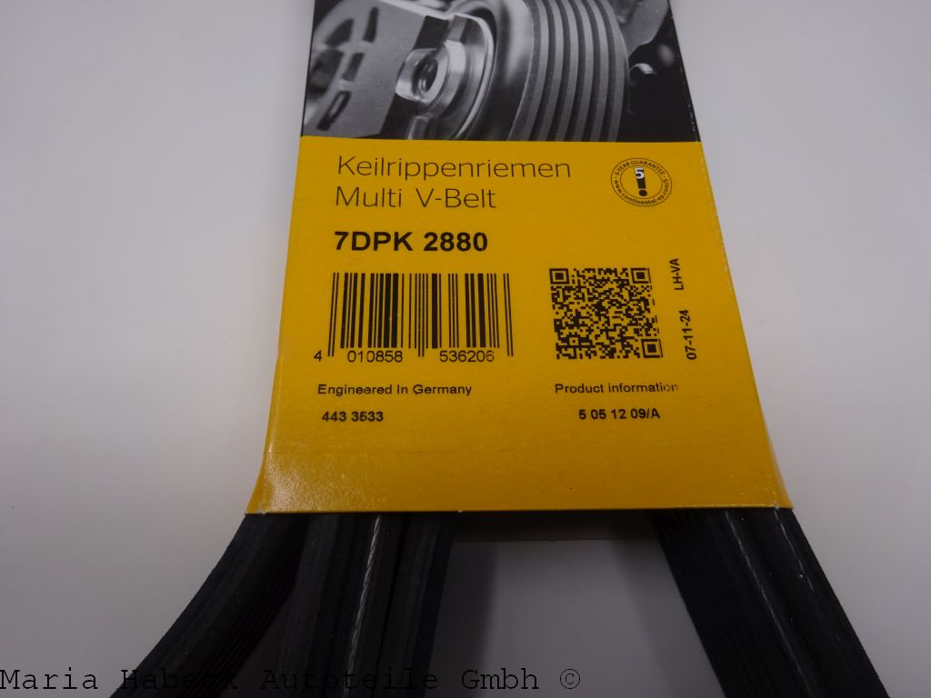 Conti Keil rib belts Porsche Cayenne Panamera 7DPK2880 99919238050