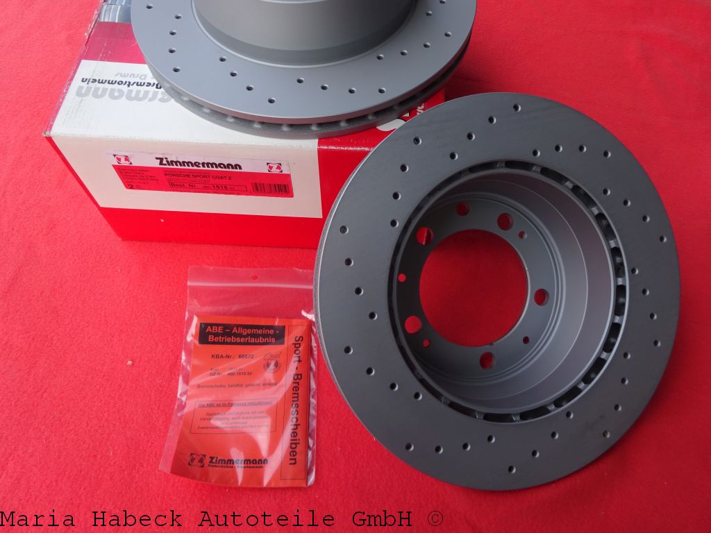 Zimmermann Brake Discs SET 928 944 Turbo 85-86 460.1515 52 95135204103