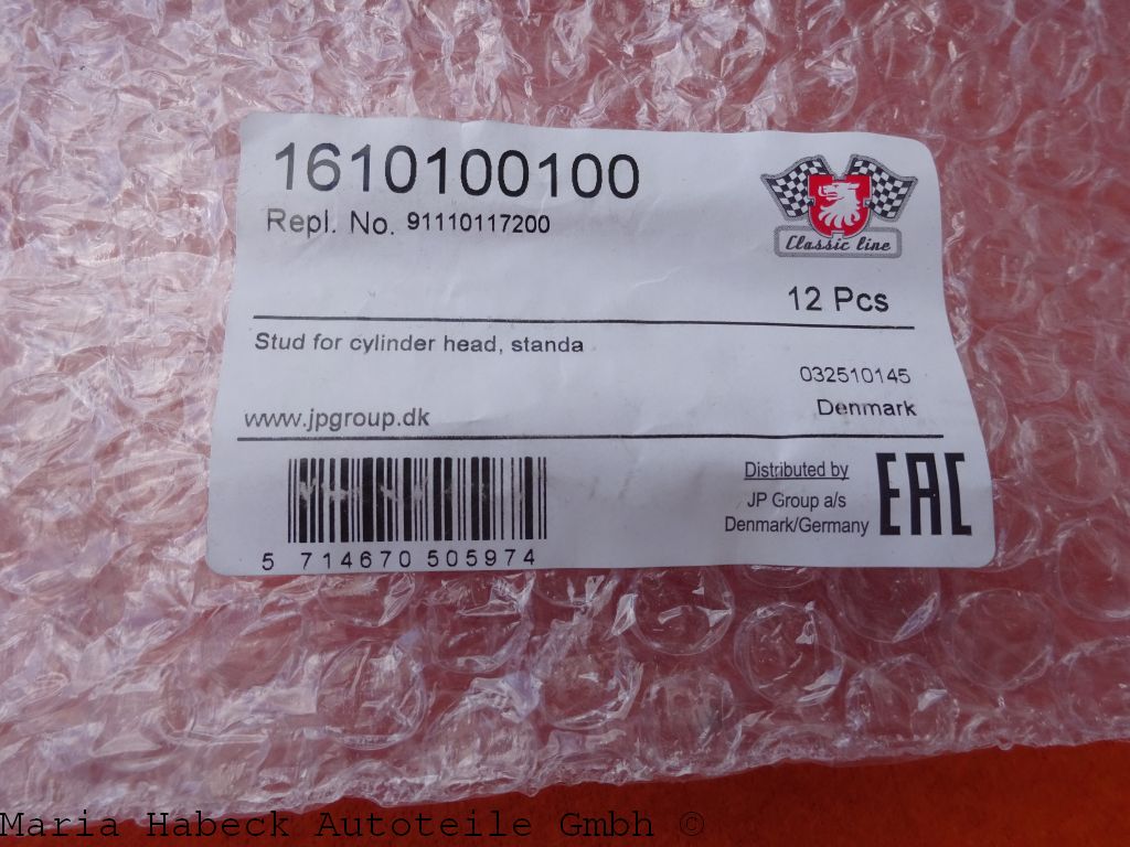 JP Stiftschraube / Stehbolzen für Porsche  911 / 964 / 993  91110117200