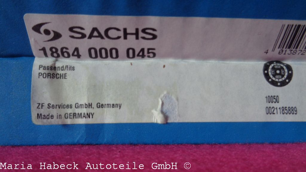 Sachs clutch plate 986 3.2 S 1864 000 045