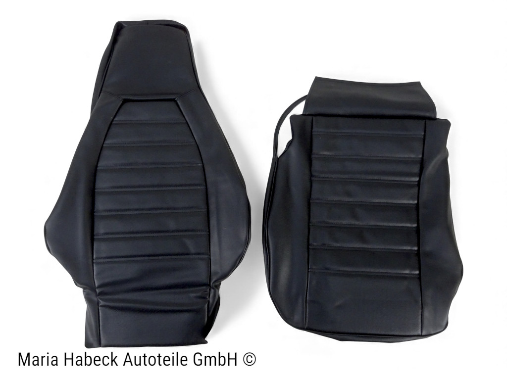 S- Trim Sitzbezug SET Kunstleder Schwarz Porsche 911 74-89