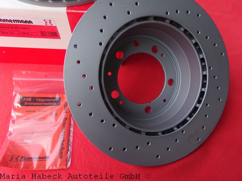 Zimmermann Brake Discs SET 928 944 Turbo 85-86 460.1515 52 95135204103