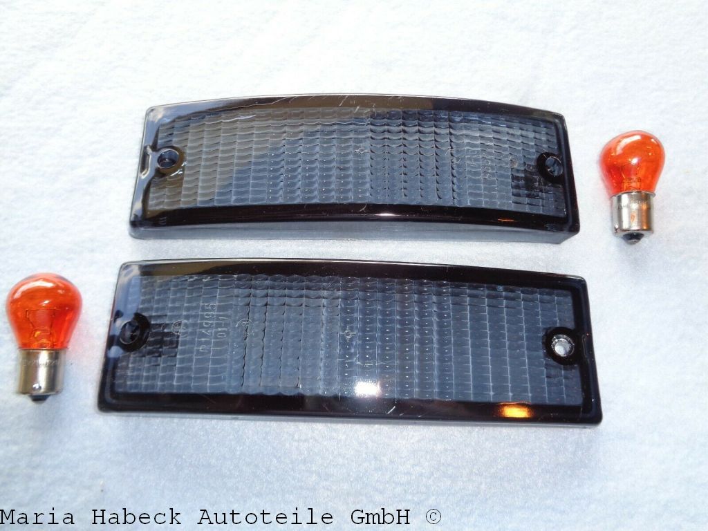 TMP 2 turn signal  lenses smoke-colored bumper year 74-89