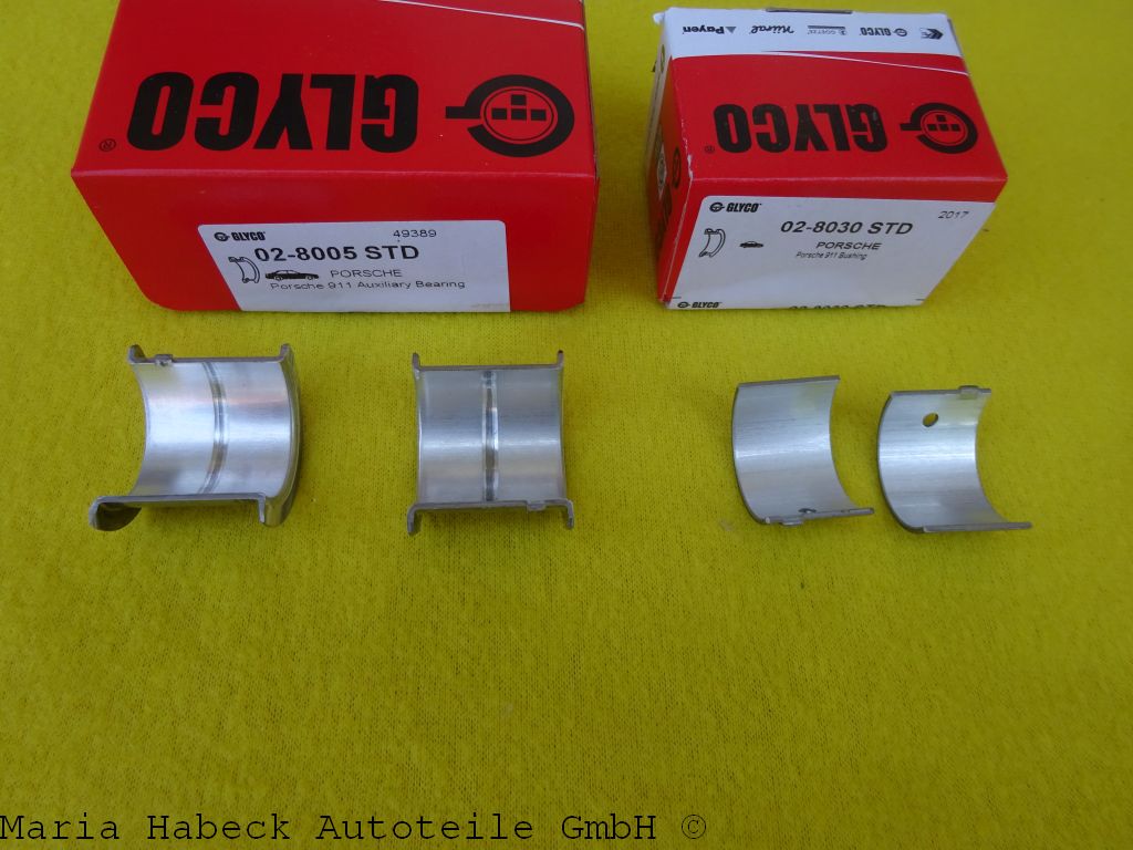 Glyco intermediate shaft bearing set with+without rim for Porsche 911 / 964 / 99
