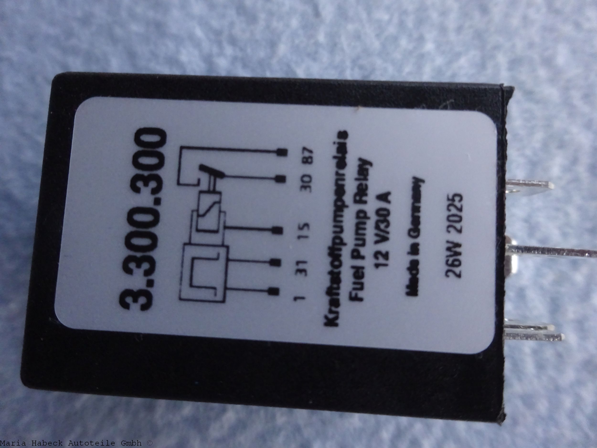 KAE  Benzinpumpenrelais  für Porsche 924 Bj. 79-85   3.300.300   477906059