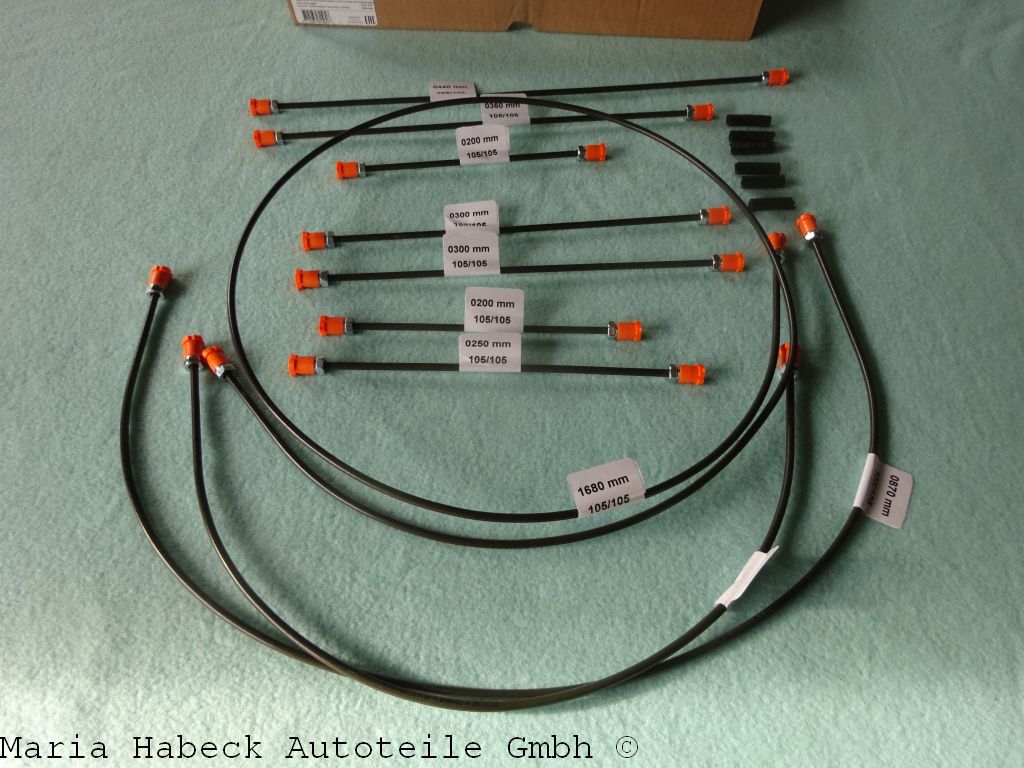 JP brake line 2-circuit set with 10 lines  for Porsche 911 year 71-73  EQ698005