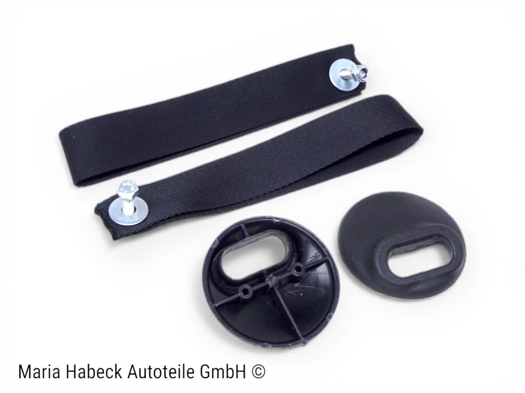 S-Trim Türschlaufe Türentriegelung  schwarz SET kpl mit Rosette Porsche 911  964