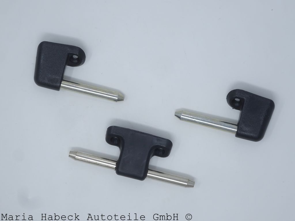 S-Trim Sonnenblenden Halter SET 3 Stck  für Porsche 914  91473132710 90173132441