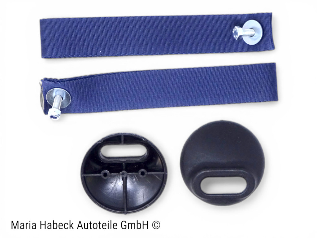 S-Trim Türschlaufe Türentriegelung blau  SET kpl mit Rosette Porsche 911  964