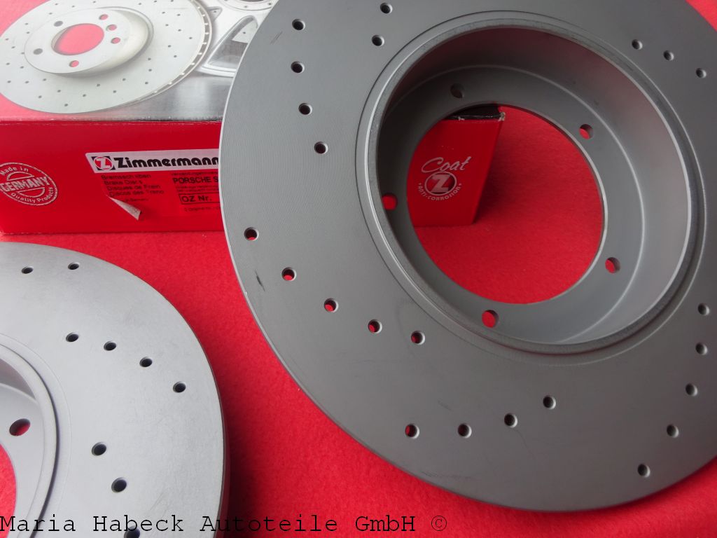 Zimmerm. Bremsscheiben SET Sport Porsche 911 / 912 VA Voll gelocht  460.1005 52