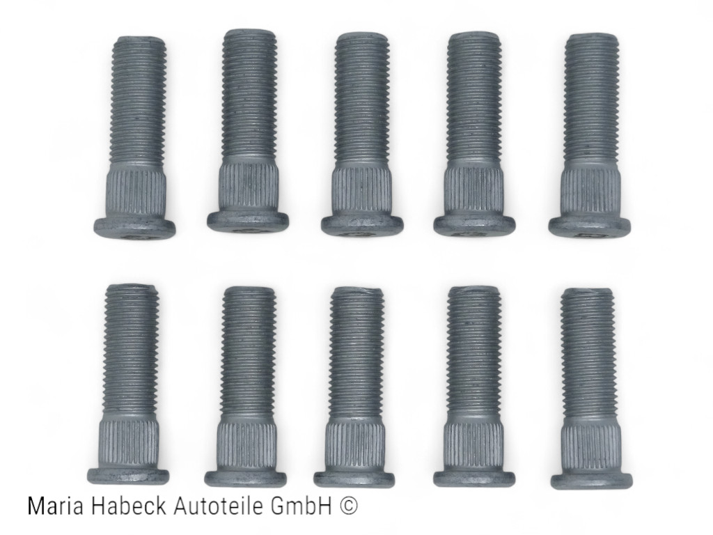 Set 10 Stck. JP Radbolzen Standard Länge Gesamt 45 mm für Porsche  90434167100