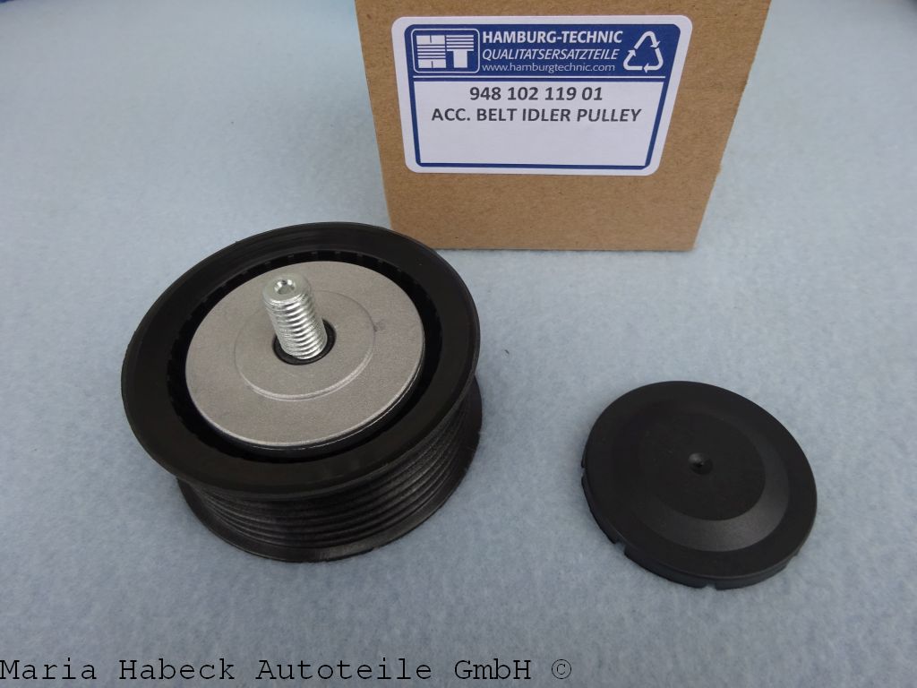 HT Belt idler pulley with fastening bolts and protective cap 948 102 119 00