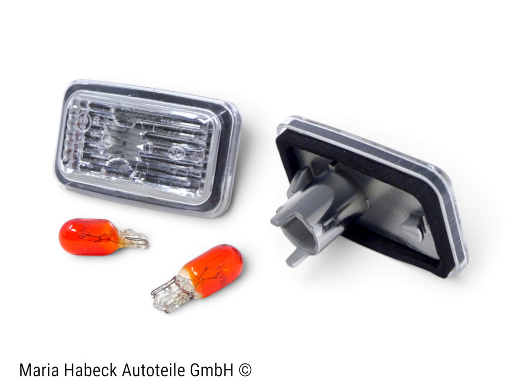 TMP Seitenblinker Set chrom  incl Leuchtmittel  Porsche 911 964  944  4A0949101