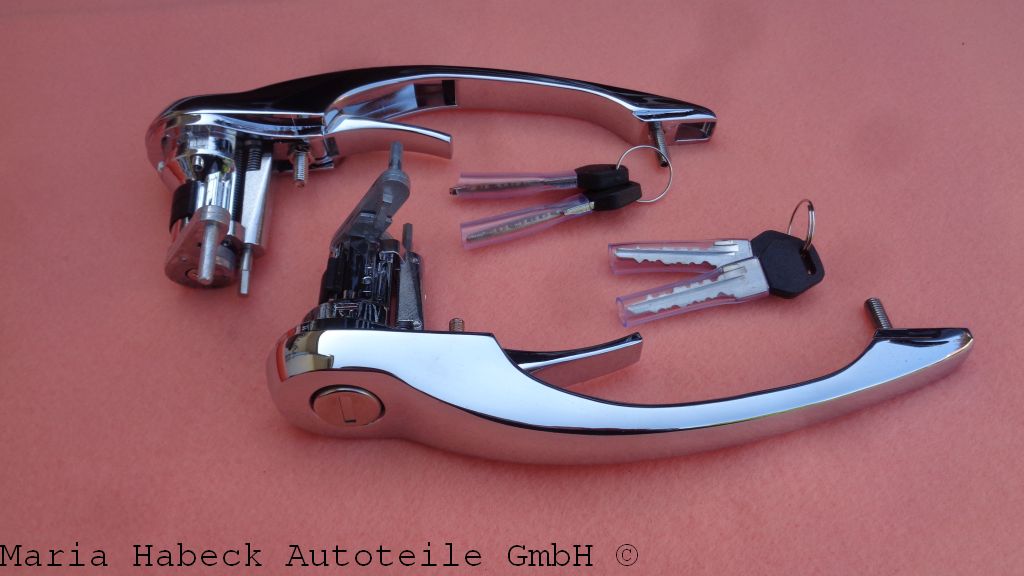 Door handle chrome set right / left 69-77