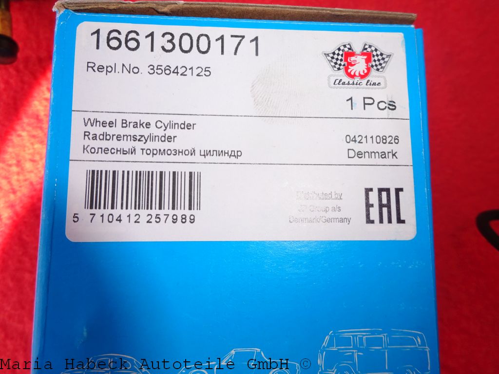 JP wheel brake cylinder Porsche 356 50-62 top left 69535151100