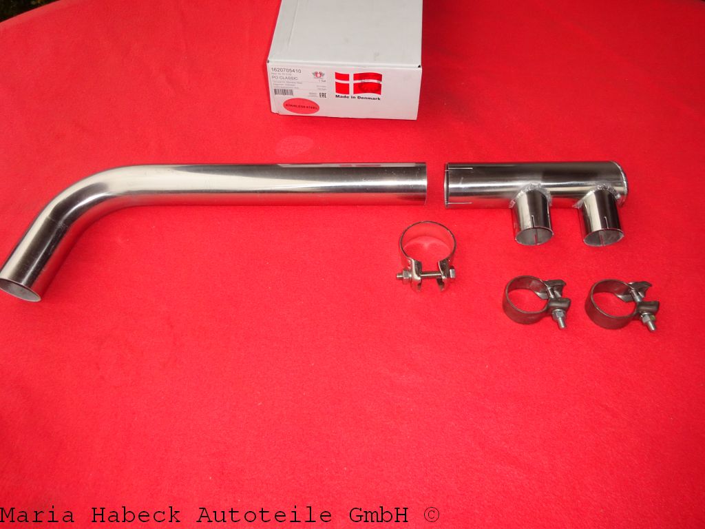 JP Tailpipe Set Stainless Steel Porsche 912 92.312 S 61611129800