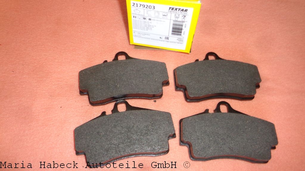 Textar Brake pad 996/997 rear 2179203 Textar Brake pad 996/997 rear 2179203