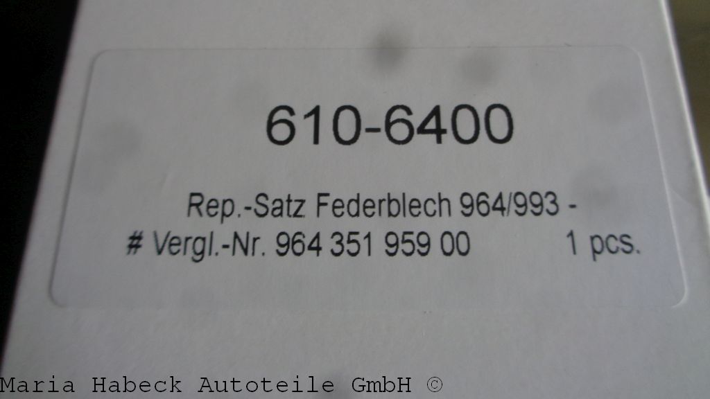 CPS Repair kit spring plate for brake caliper front  944/964  964 351 959 00 CPS Repair kit spring plate for brake caliper front  944/964  964 351 959 00