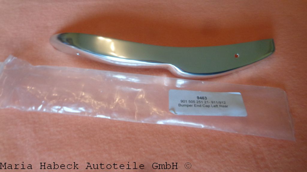 TMP Stoßstangen Endkappe hinten links  für Porsche 911 Bj. 69-73  90150525121