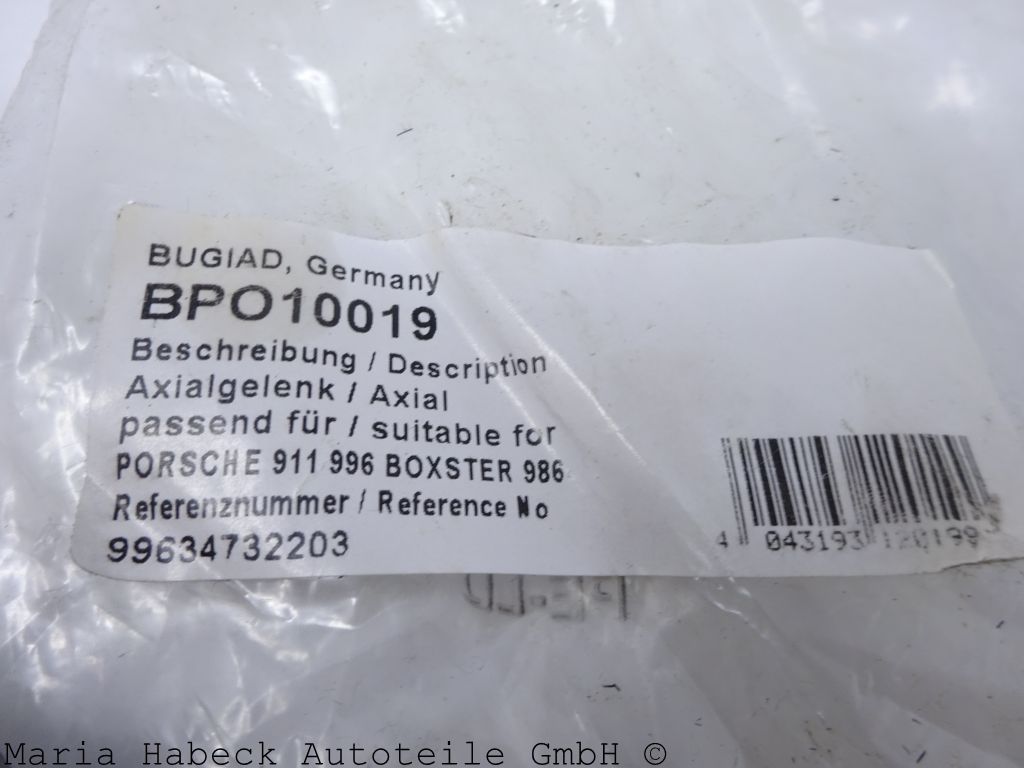 Bugiad Axialgelenk für Spurstange Porsche 996 986   99634732203