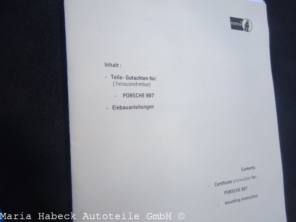 Bilstein Fahrwerk Porsche 997 Carrera S/GTS/B16 PSS9 48-115575 Bilstein Fahrwerk Porsche 997 Carrera S/GTS/B16 PSS9 48-115575