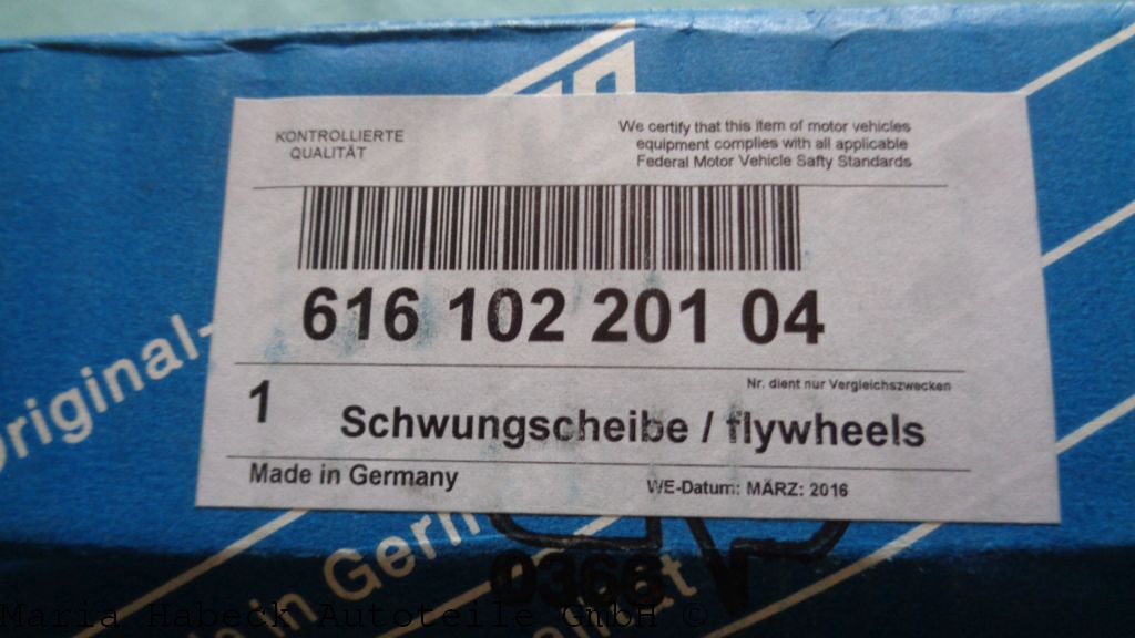 Sebro Flywheel 356 C / S   616 102 201 04