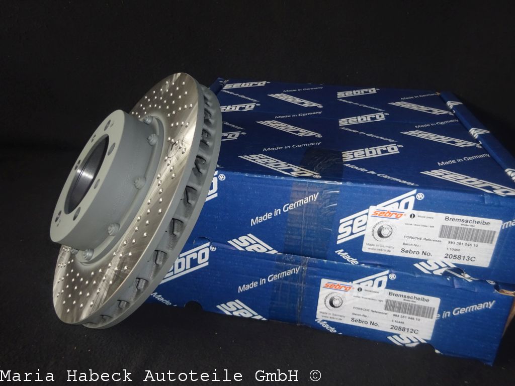 Sebro Bremsscheibe SET rechts/links für Porsche 993 RS/3,6 Turbo 205813C 205812C