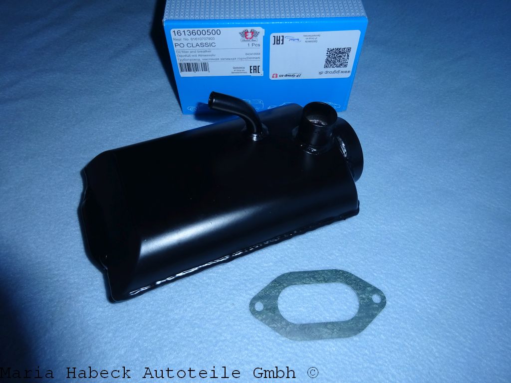 JP oil filler tank / breather steel Porsche 912 year 65-1969 61610779201