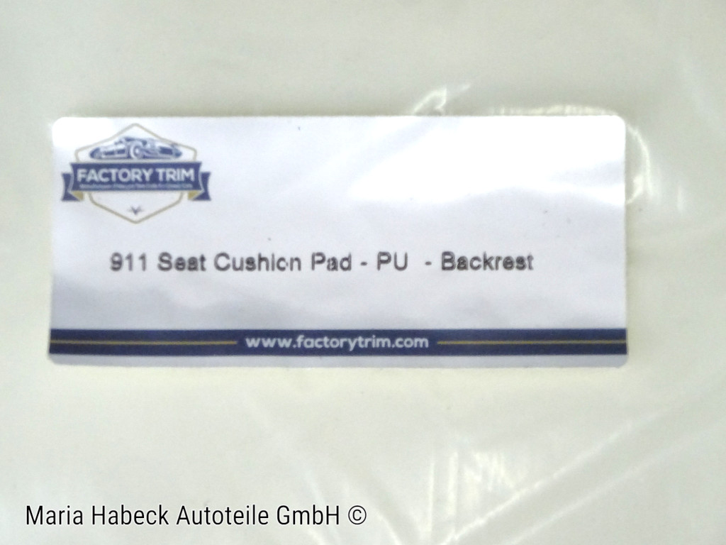 S-Trim Schaumstoff Rückenlehne  für Porsche 911 / 912  Bj. 65-72  90152150522