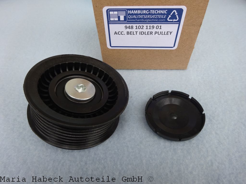 HT Belt idler pulley with fastening bolts and protective cap 948 102 119 00