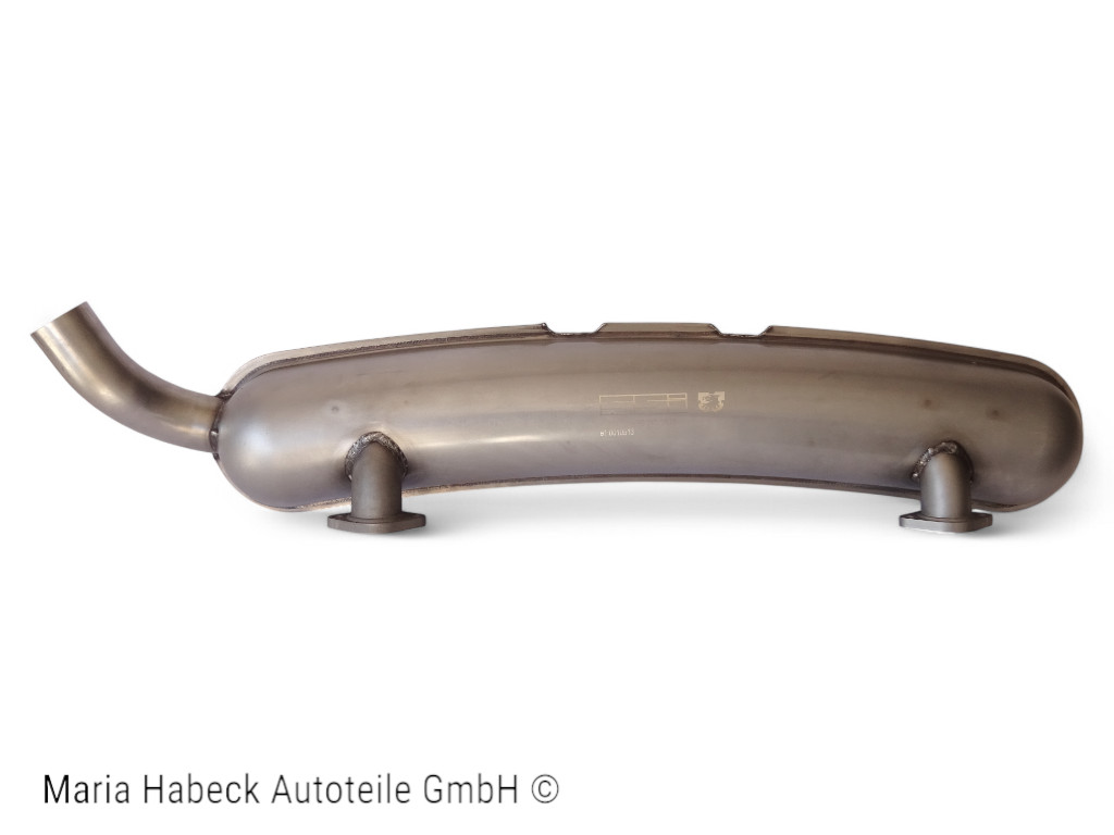 JP rear silencer stainless steel Bj 8/73-7/83 60mm tailpipe with TÜV 92.211 SSI