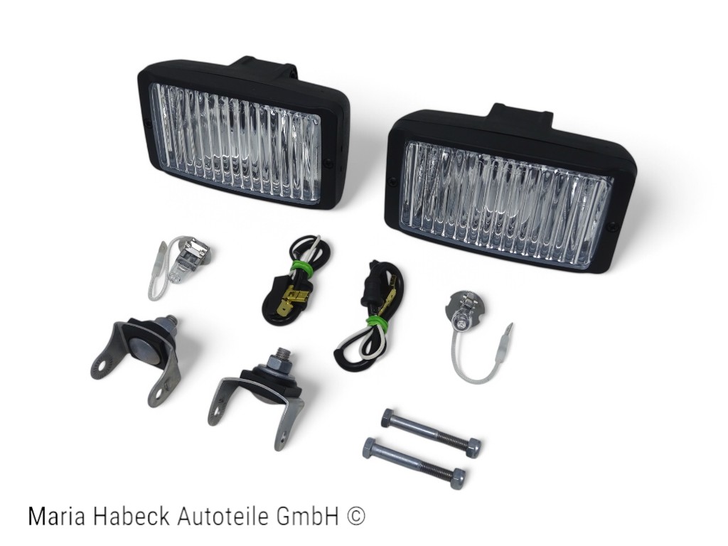 Cargo set 2x fog lights universal H3 rectangular 138 x 68 mm Cargo set 2x fog lights universal H3 rectangular 138 x 68 mm