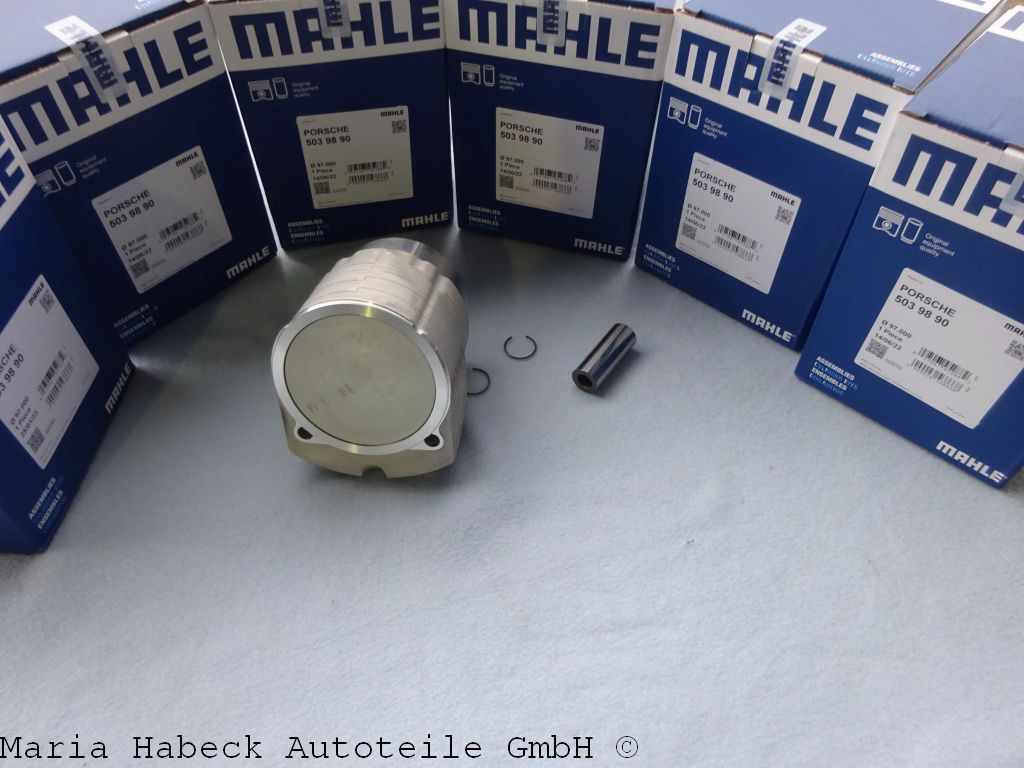 Mahle Piston and Cylinder Assy Set 6 Porsche 3.3 Turbo 5039890 93010396904