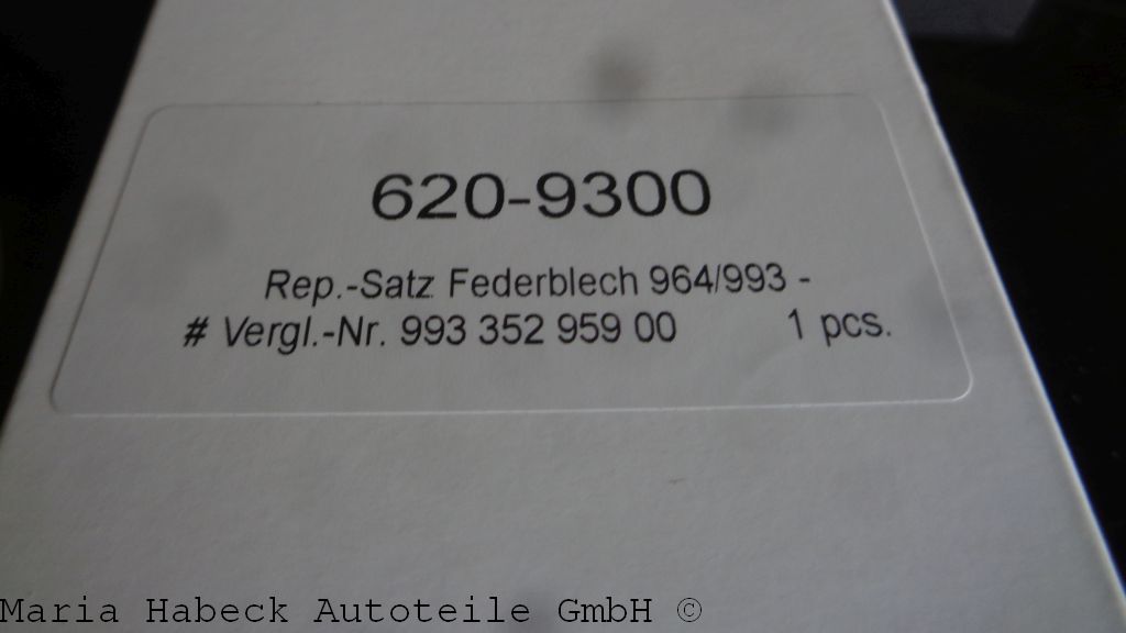 CPS Repair kit spring plate for brake caliper rear  944/964/993  993 352 959 00 CPS Repair kit spring plate for brake caliper rear  944/964/993  993 352 959 00