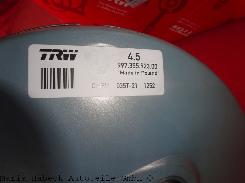 TRW brake booster 996 / 997 / 987 PSA114 99735592300 TRW brake booster 996 / 997 / 987 PSA114 99735592300