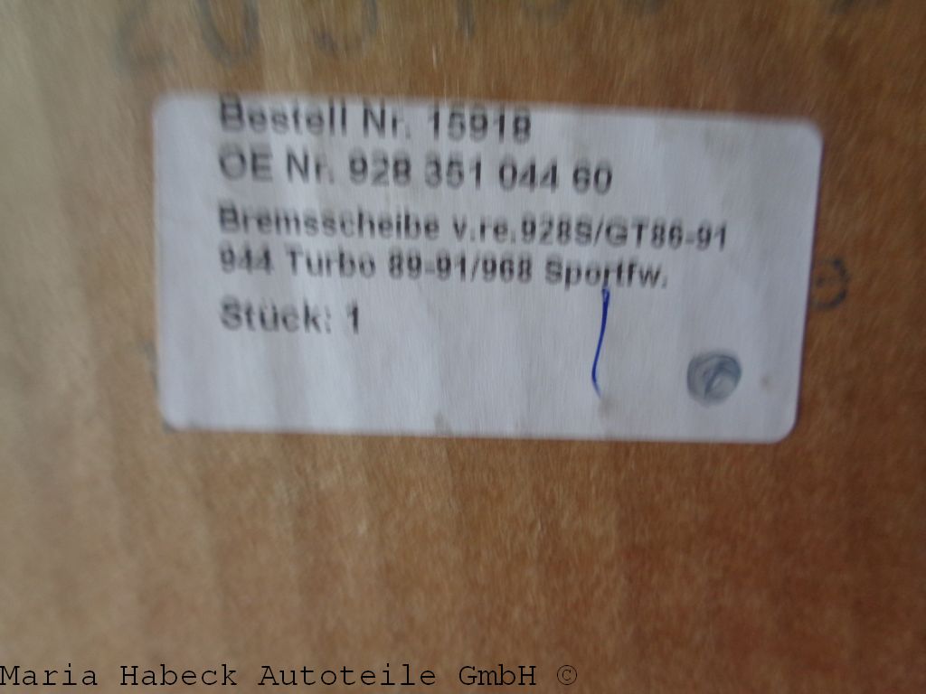 Sebro brake disc 928/944 Turbo VA right 205199C Sebro brake disc 928/944 Turbo VA right 205199C