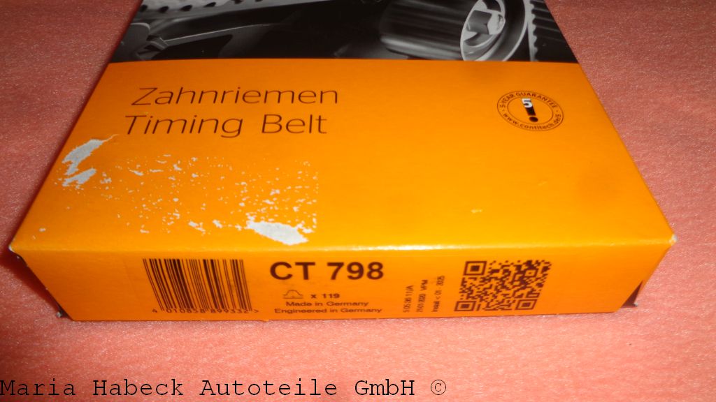 Conti timing belt 944S / S2/ 968 (119 teeth) CT 798 94410532302 Conti timing belt 944S / S2/ 968 (119 teeth) CT 798 94410532302