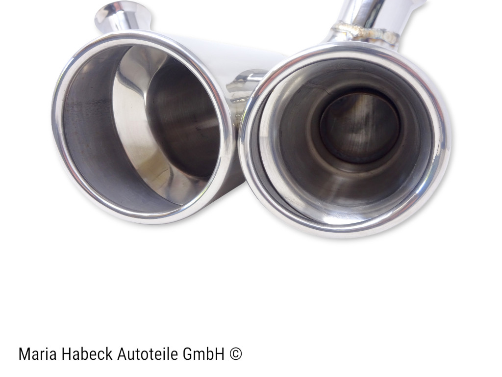 JP Endrohrblenden Turbo-Look Edelstahl  Porsche 996 Bj. 01-05 96.912S