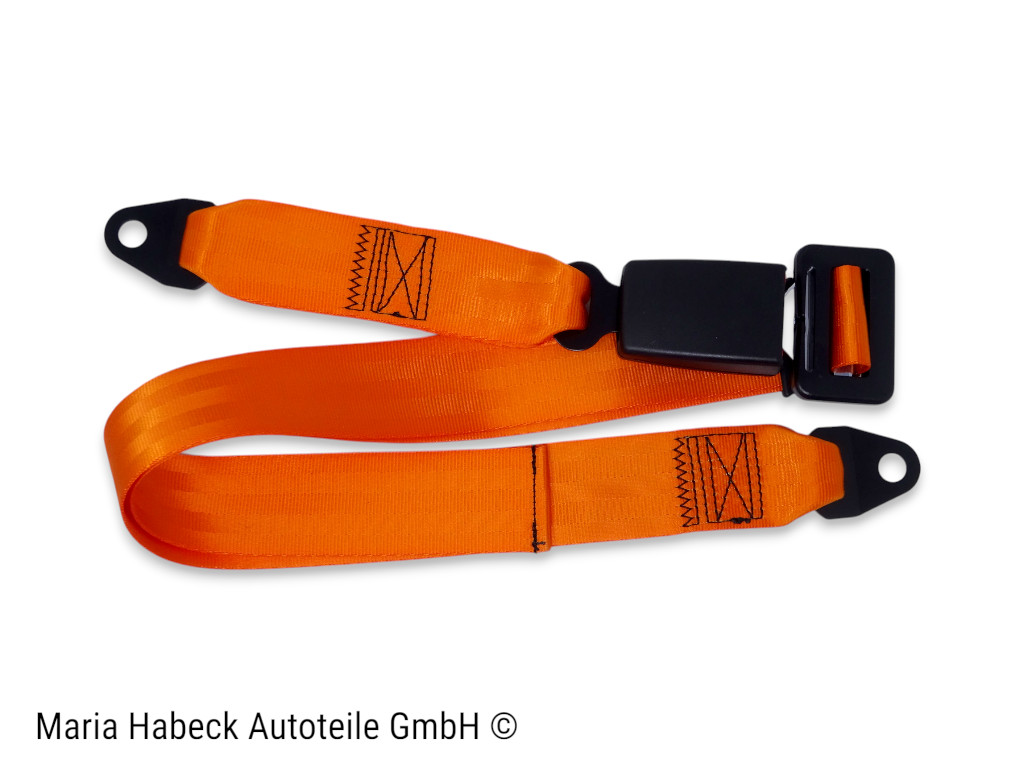 S-Trim 2-point lap belt, orange, Porsche 911 / 924 / 968, 47785779570B