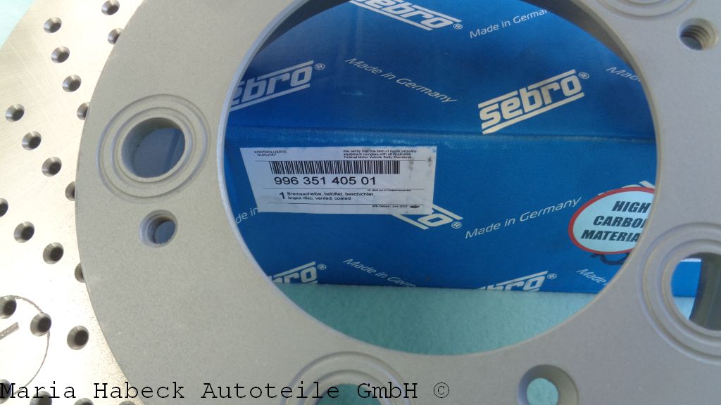 Sebro Brake disc 996 / Boxster 3.2  front  left  205819C Sebro Brake disc 996 / Boxster 3.2  front  left  205819C