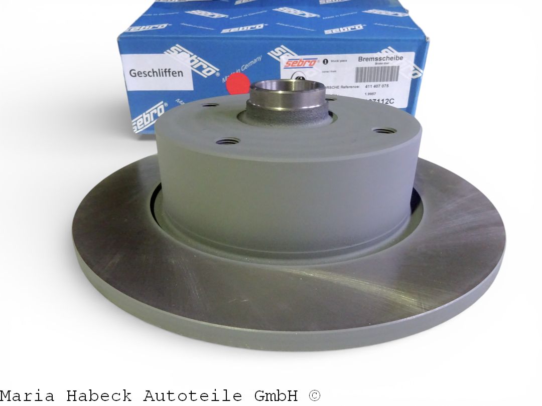 Sebro Bremsscheibe VA  für Porsche 914 1,7 Liter Bj. 69-73  107112C  411407075