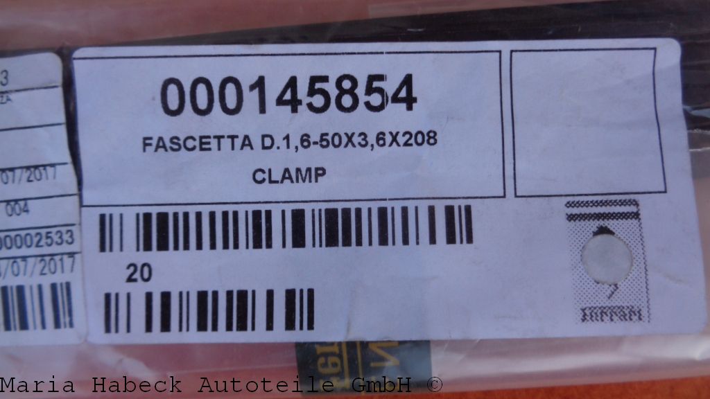 Clamp 3,6x208mm for Maserati and Ferrari